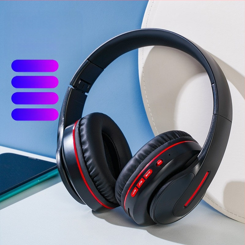 Soai Bluetooth austiņa ar trokšņa samazināšanu, darbības diapazons 10 m, Bluetooth 5.0, uz galvas uzklājamais dizains, binaālais stereo