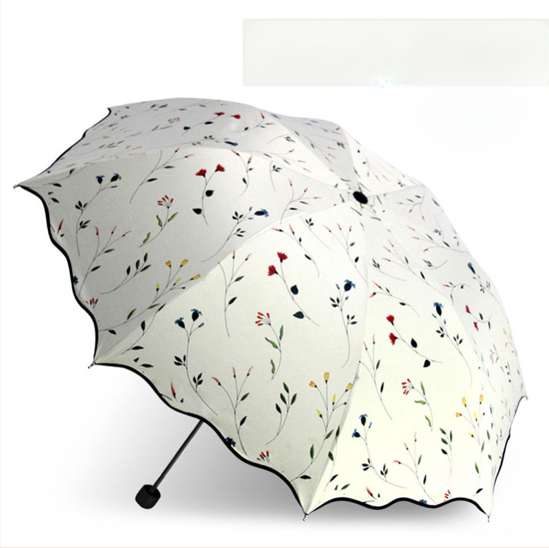 Salokāmais saules lietussargs pieaugušajiem — 8 tērauda stieņi, UPF 50+ UV aizsardzība, trīs posmu dizains, manuāla atvēršana, svars 320 g.