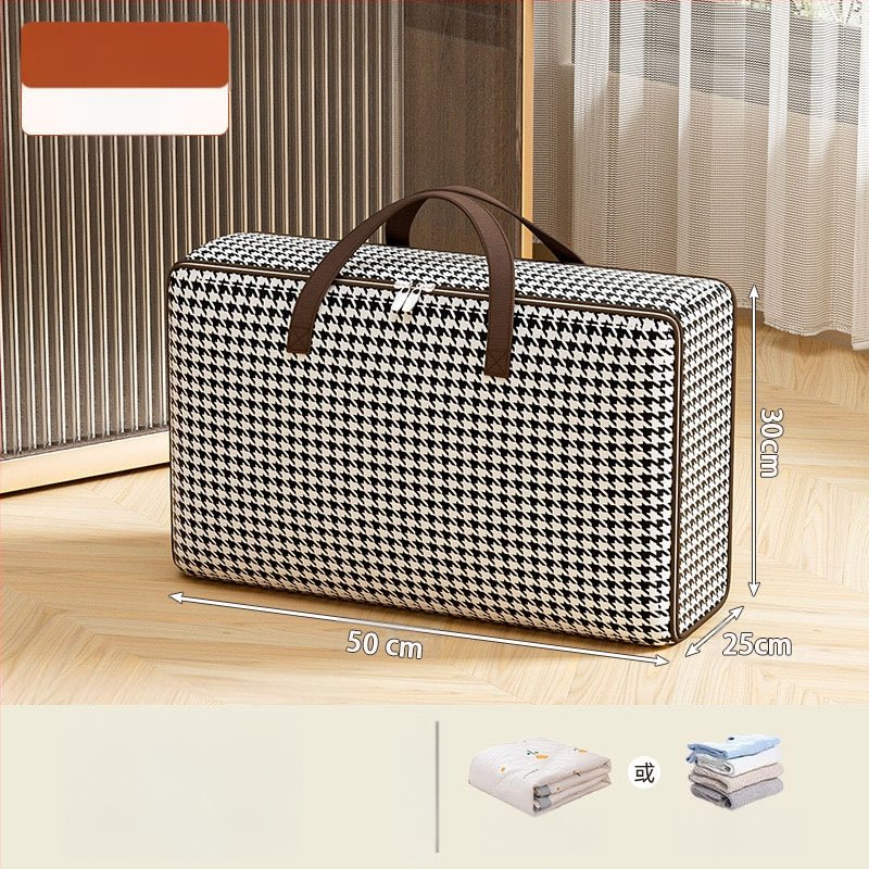 Чанта за съхранение на завивки и дрехи, чанта за ръка, нетъкан текстил, мултифункционална, подходяща за преместване, пътуване и спалня, модел 103