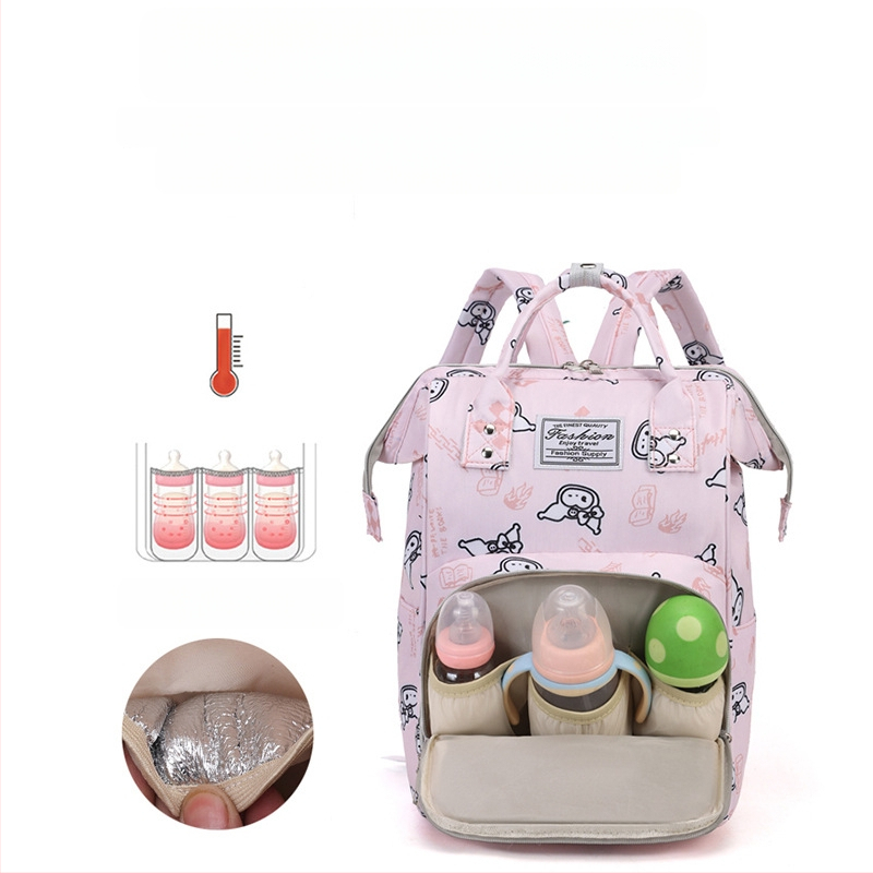 Τσαντα μαμάς και μωρού με μόνωση, μεγάλη χωρητικότητα, Oxford ύφασμα, εκτύπωση καρτούν, καμπύλη ιμάντας ώμου