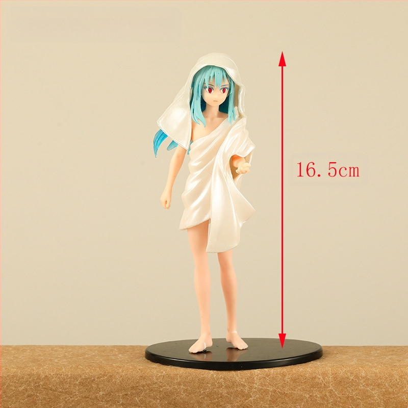 Пет PVC слайм фигури, модели, с аниме изображения, опаковани в торбичка, без сглобяване, подходящи за възраст 7–14 години