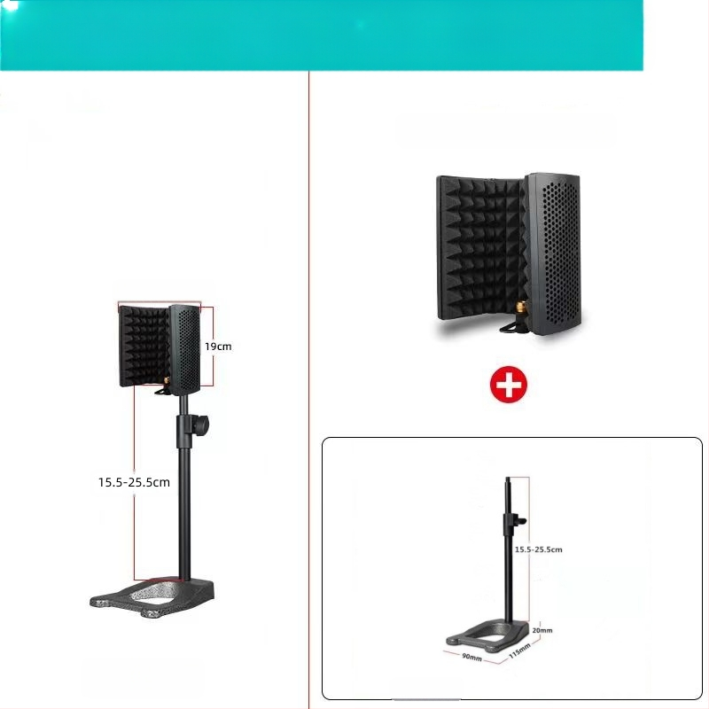 Ακουστικά Αξεσουάρ: YALIMIC Μίνι Κάλυμμα Ηχομόνωσης Μικροφώνου με Τρεις Θύρες