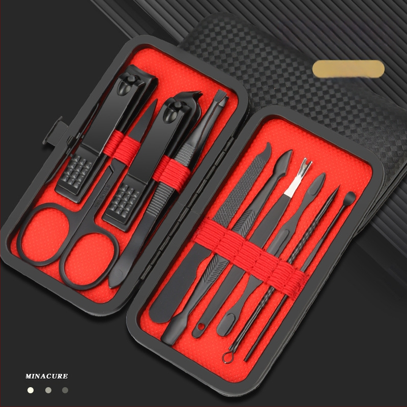 Σετ εργαλείων περιποίησης νυχιών – 24 τεμάχια, από ατσάλι άνθρακα και ανοξείδωτο ατσάλι, αρχείο νεκρού δέρματος, εργαλεία κοπής νυχιών