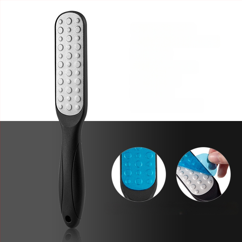 Διπλής όψεως λειαντής ποδιών από ανοξείδωτο ατσάλι, ABS/PP, εργαλείο περιποίησης ποδιών, μοντέλο SKU001362