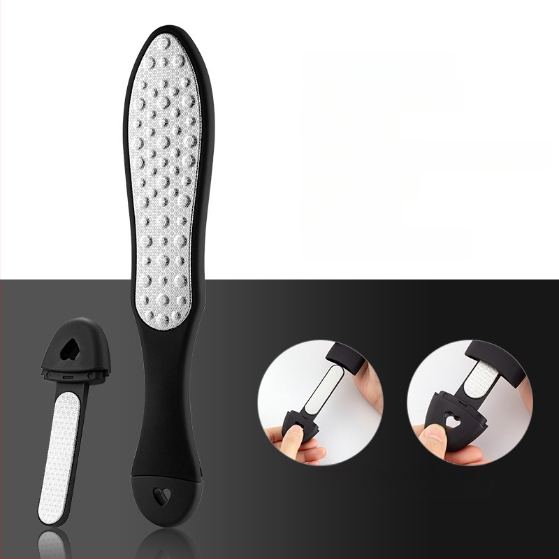 Διπλής όψεως λειαντής ποδιών από ανοξείδωτο ατσάλι, ABS/PP, εργαλείο περιποίησης ποδιών, μοντέλο SKU001362