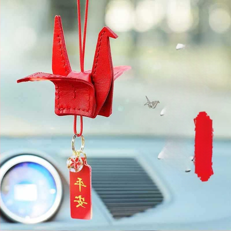 DIY set kožne viseće dekoracije za auto – crtani stil, aroma, unutarnja dekoracija