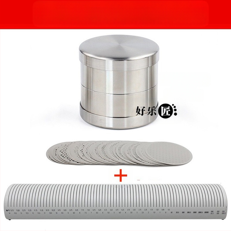 Диамантено сито за камъни и мъниста – неръждаема стомана, сито за перли и камъни, инструмент за измерване на бижута