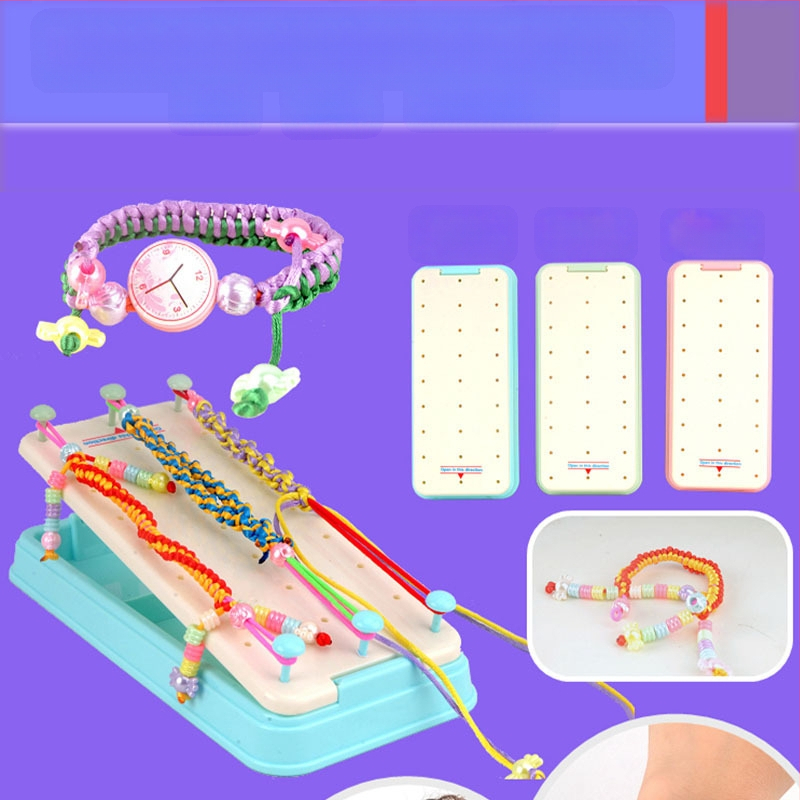 DIY rinkinys vaikų apyrankėms – etninio stiliaus, medžiaga: virvė; 2024 m. pavasaris; dėžutėje pakuojamas