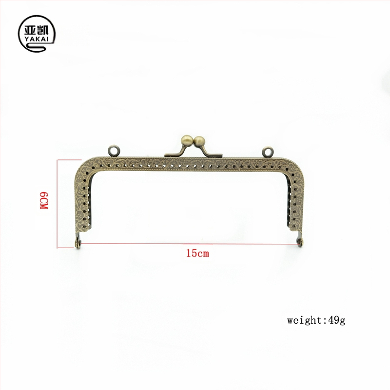 Yakai dzelzs bagāžas sprādze – ziedu raksts, metāla aksesuārs