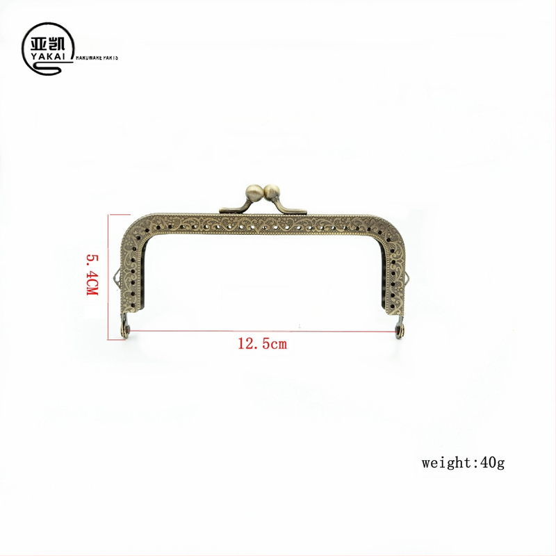 Yakai dzelzs bagāžas sprādze – ziedu raksts, metāla aksesuārs