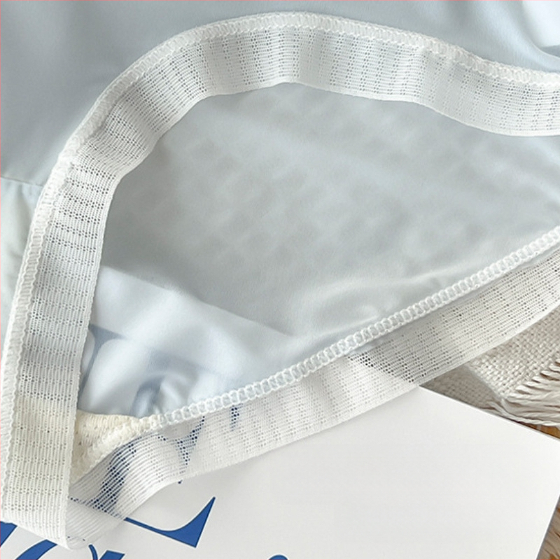 Moteriškos kelnaitės su vidutiniu liemeniu, kvėpuojančios nailonu, kaspinėlio detale, megztos, 41-50D