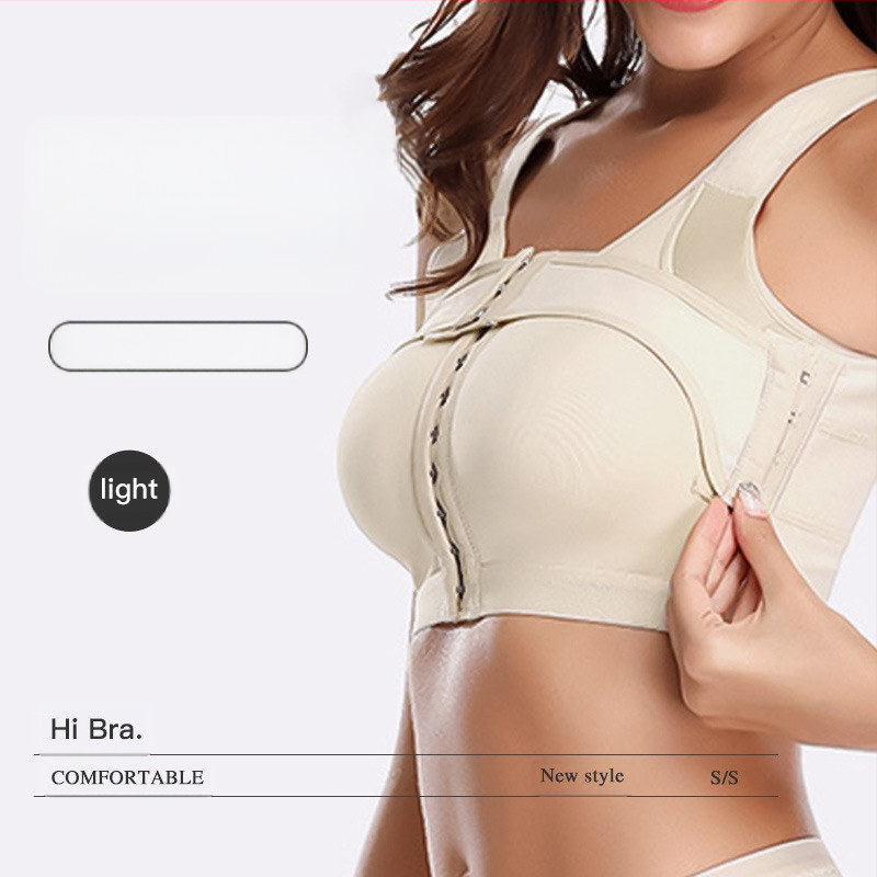 Chuangjia nailoninė sportinė liemenėlė, be vielos, kvėpuojanti, pilno puodelio, priekinė sagtis, nuimamomis dvigubomis petnešėlėmis, įdaila 80–90% poliesterio