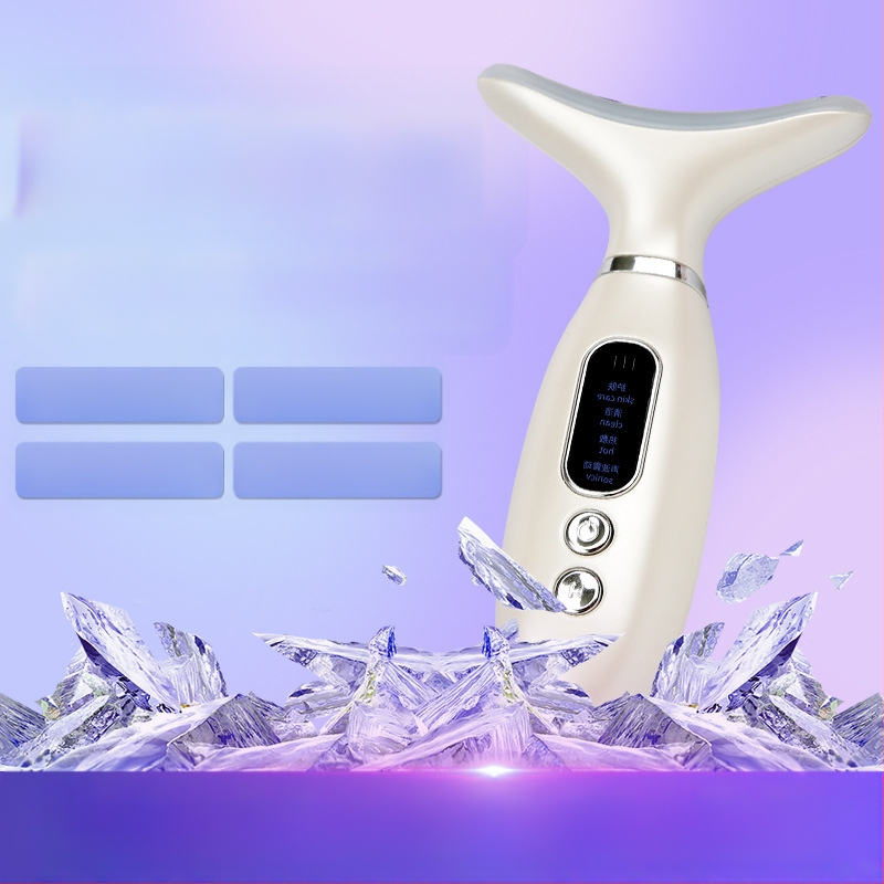 GLX-010 Kaklo grožio priemonė – įkraunama, 128,1 g; liftingas ir stanginimas, raukšlių išlyginimas, veido formavimas į V formą; vibruojantis masažas; tinka visiems odos tipams