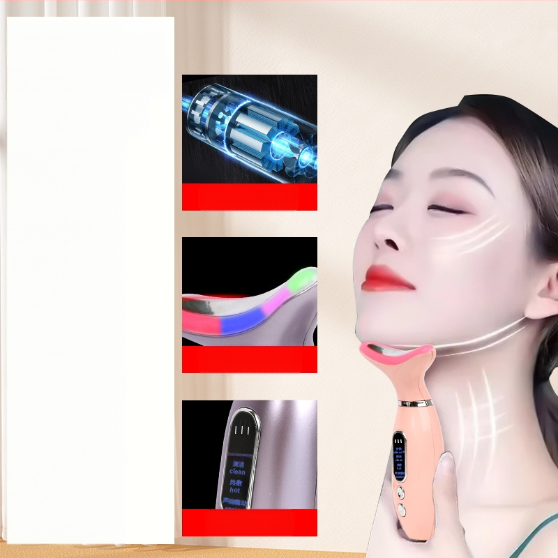 GLX-010 Kaklo grožio priemonė – įkraunama, 128,1 g; liftingas ir stanginimas, raukšlių išlyginimas, veido formavimas į V formą; vibruojantis masažas; tinka visiems odos tipams