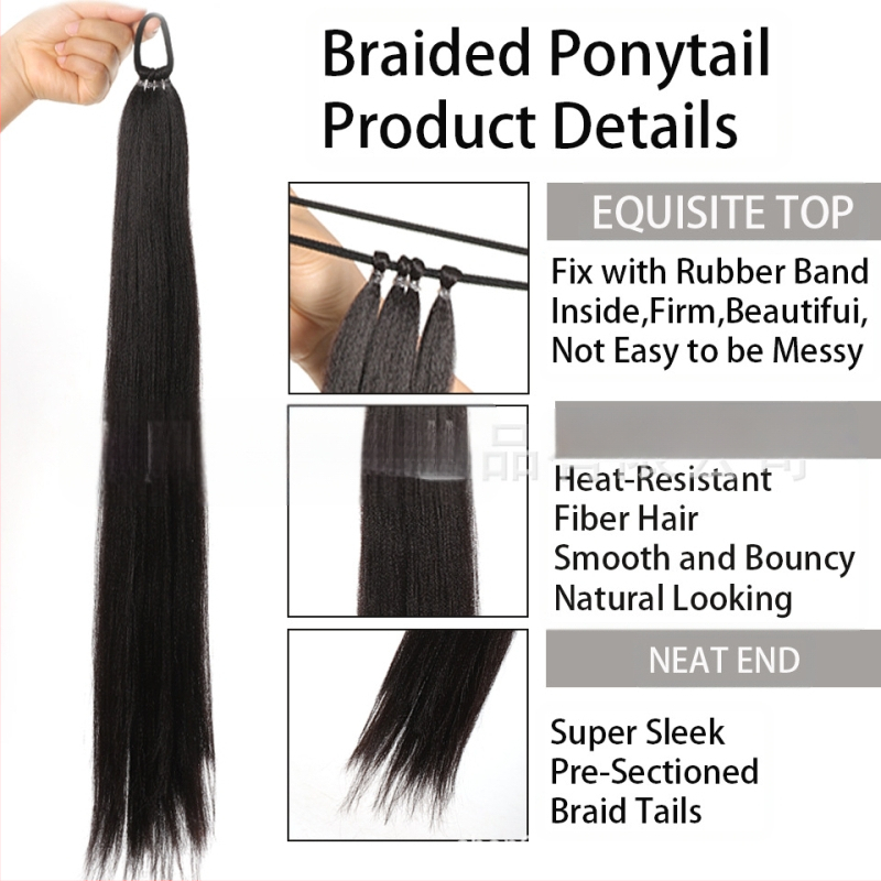 Poni parūka no termiski izturīgām šķiedrām, mehāniska konstrukcija, krāsošana un perm pieļauta