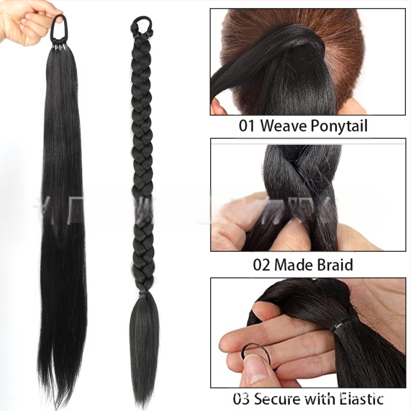 Poni parūka no termiski izturīgām šķiedrām, mehāniska konstrukcija, krāsošana un perm pieļauta