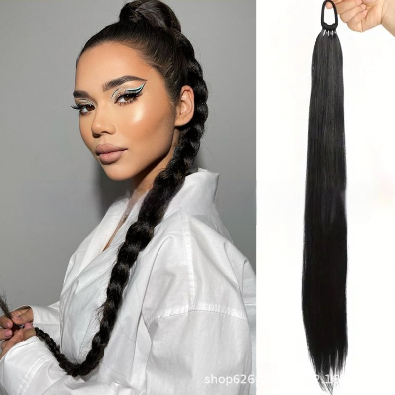 Poni parūka no termiski izturīgām šķiedrām, mehāniska konstrukcija, krāsošana un perm pieļauta