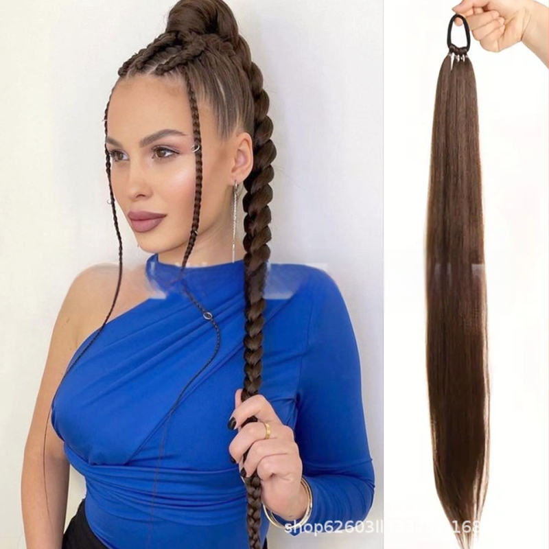 Poni parūka no termiski izturīgām šķiedrām, mehāniska konstrukcija, krāsošana un perm pieļauta