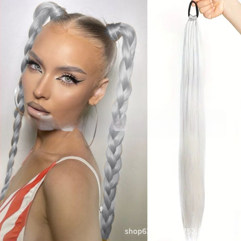 Poni parūka no termiski izturīgām šķiedrām, mehāniska konstrukcija, krāsošana un perm pieļauta