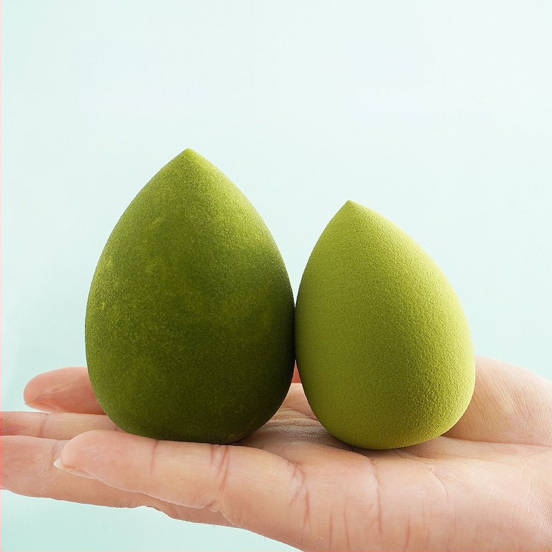 Σφουγγάρι μακιγιάζ με μορφή κολοκύθας, γωνιώδης τομή με σχέδιο σταγόνας νερού, υδρόφιλο χωρίς λατέξ