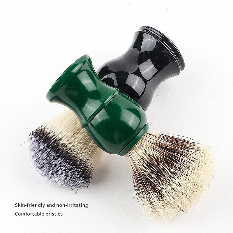 Σετ βούρτσας για γένια και μπολ αφρού ξυρίσματος, πλαστικό, χωρητικότητα 100 ml