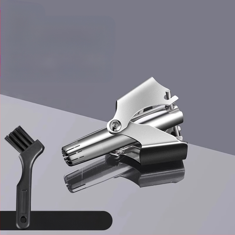 Longxi Τριμερ ρινικών τριχών, χειροκίνητος, ανοξείδωτο ατσάλι, πλήρως πλένεται, χωρίς μπαταρία