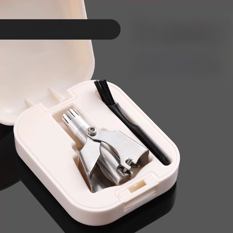 Longxi Τριμερ ρινικών τριχών, χειροκίνητος, ανοξείδωτο ατσάλι, πλήρως πλένεται, χωρίς μπαταρία