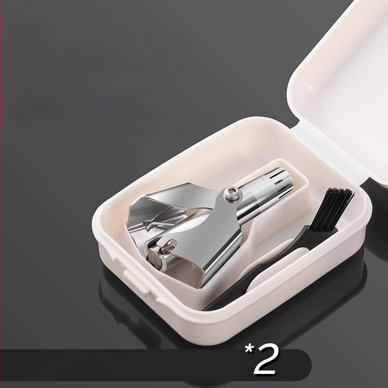 Longxi Τριμερ ρινικών τριχών, χειροκίνητος, ανοξείδωτο ατσάλι, πλήρως πλένεται, χωρίς μπαταρία