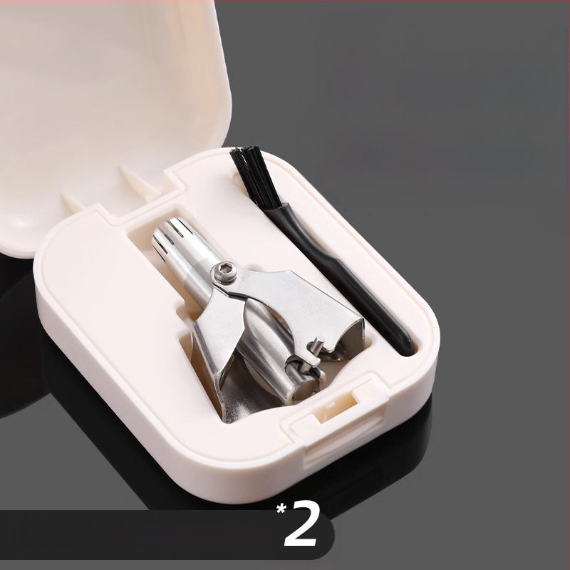 Longxi Τριμερ ρινικών τριχών, χειροκίνητος, ανοξείδωτο ατσάλι, πλήρως πλένεται, χωρίς μπαταρία