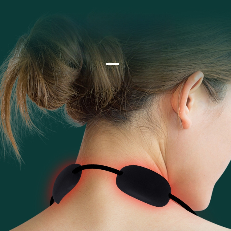 Cervikalni masažer s toplinskim kompresom i EMS mikrostrujom, baterijsko napajanje, model JZY-001, 58 g