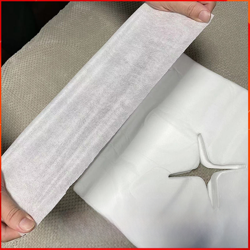 Μονόχρηστο υπόστρωμα προσώπου για μασάζ από μη υφασμένο ύφασμα, πάχος 0,5, με εκτύπωση λογότυπου και δυνατότητα εξατομίκευσης, συσκευασία 200 τεμάχια.