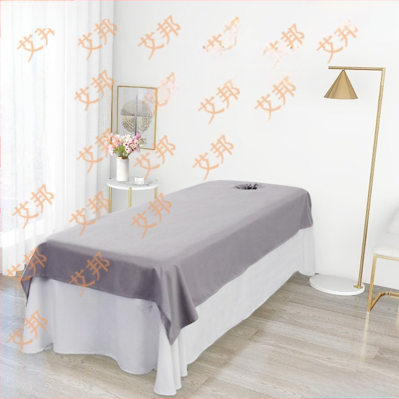 Aibang полиестер-памук спален чаршаф, еднотонен модел, реактивно печатане и боядисване, модерен минималистичен стил