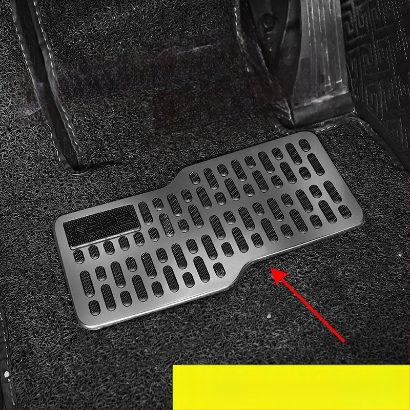 Педал за автомобил от неръждаема стомана, подложка за крак на водача, против подхлъзване, износоустойчива метална платка