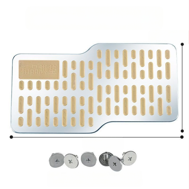 Педал за автомобил от неръждаема стомана, подложка за крак на водача, против подхлъзване, износоустойчива метална платка