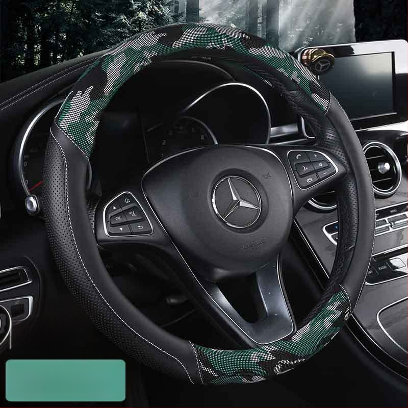 Kamufliacinis 3D spausdintas vairo dangtis, originalus stilius, PU oda, universalus suderinamumas daugumai automobilių, prekinis ženklas 8090