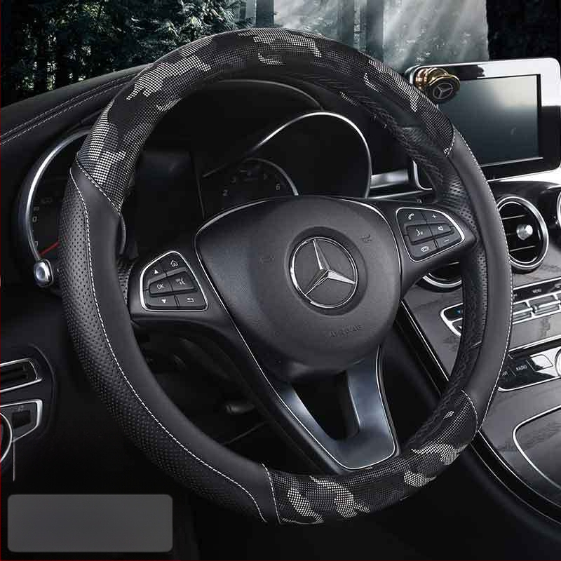 Kamufliacinis 3D spausdintas vairo dangtis, originalus stilius, PU oda, universalus suderinamumas daugumai automobilių, prekinis ženklas 8090