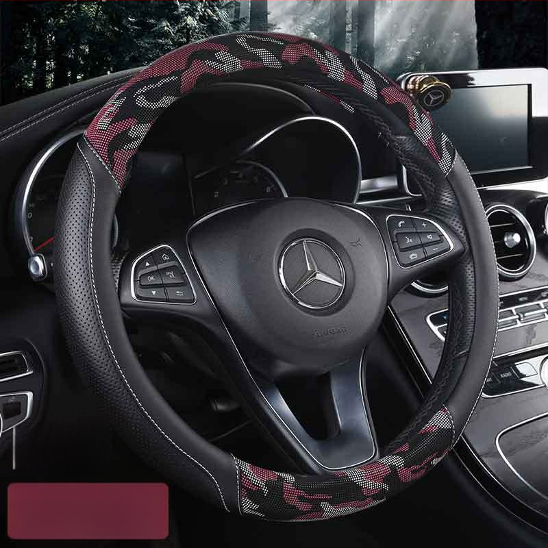 Kamufliacinis 3D spausdintas vairo dangtis, originalus stilius, PU oda, universalus suderinamumas daugumai automobilių, prekinis ženklas 8090