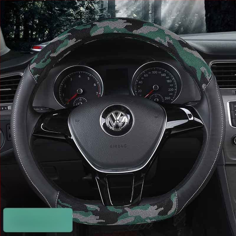 Kamufliacinis 3D spausdintas vairo dangtis, originalus stilius, PU oda, universalus suderinamumas daugumai automobilių, prekinis ženklas 8090