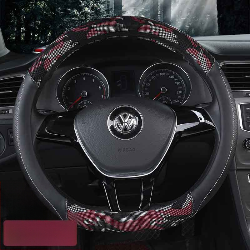 Kamufliacinis 3D spausdintas vairo dangtis, originalus stilius, PU oda, universalus suderinamumas daugumai automobilių, prekinis ženklas 8090