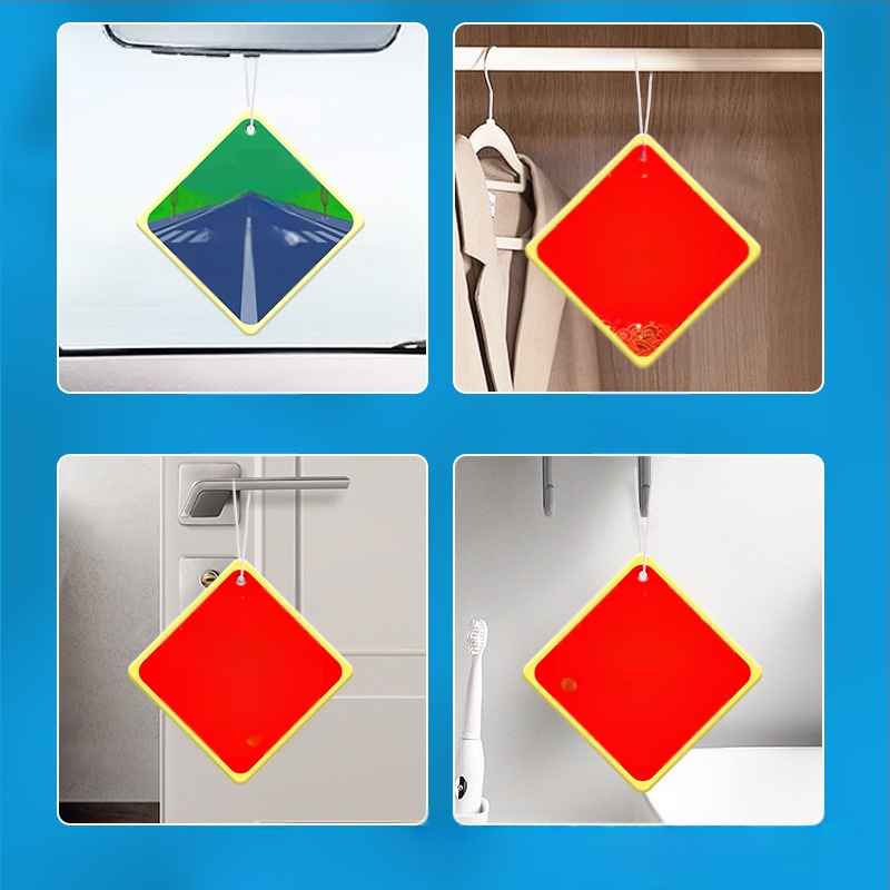 Automobilinis kvapų pakabukas su rožių kvapu, kabinamas kvapas aksesuaras, pritaikomas dizainas, išgarinimo laikas 31–60 dienų, galiojimo laikas vieneri metai