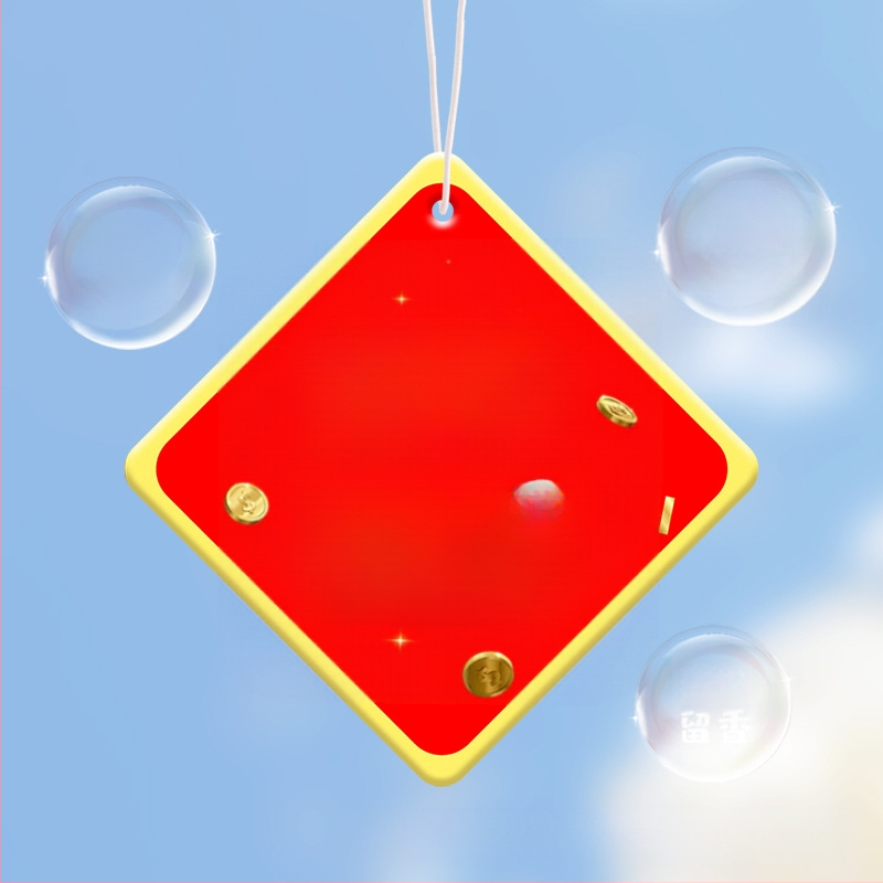 Automobilinis kvapų pakabukas su rožių kvapu, kabinamas kvapas aksesuaras, pritaikomas dizainas, išgarinimo laikas 31–60 dienų, galiojimo laikas vieneri metai