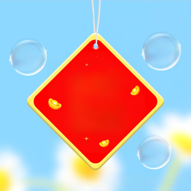 Automobilinis kvapų pakabukas su rožių kvapu, kabinamas kvapas aksesuaras, pritaikomas dizainas, išgarinimo laikas 31–60 dienų, galiojimo laikas vieneri metai