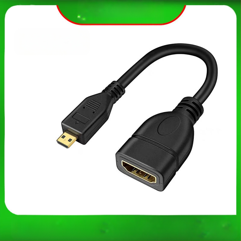 Καλώδιο επέκτασης Micro HDMI σε HDMI, Micro HDMI αρσενικό προς HDMI θηλυκό, αγωγοί από χαλκό χωρίς οξέωση με επίχρυση επίστρωση, HDMI γραμμή με γωνιακούς συνδέσμους