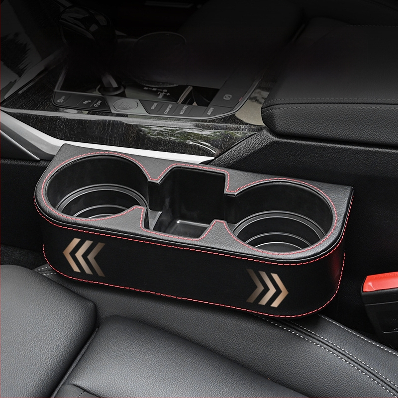 Pierre PU odinis puodelio laikiklis tarp sėdynių spragų