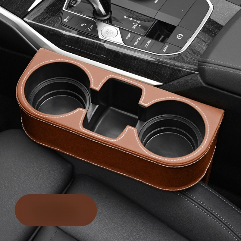 Pierre PU odinis puodelio laikiklis tarp sėdynių spragų