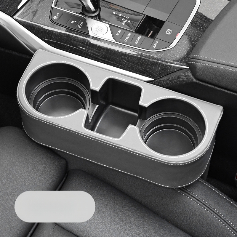 Pierre PU odinis puodelio laikiklis tarp sėdynių spragų