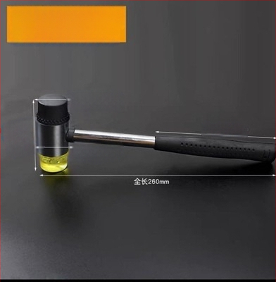 Gumijas galvas āmurs ar PVC kātu, izturīgs pret eksploziju un šokam, montāžai un dekorēšanai