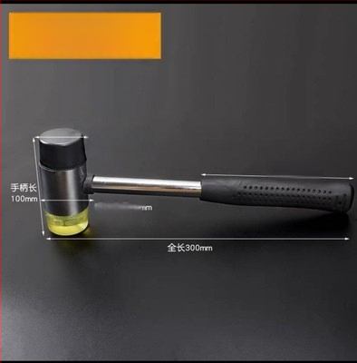 Gumijas galvas āmurs ar PVC kātu, izturīgs pret eksploziju un šokam, montāžai un dekorēšanai