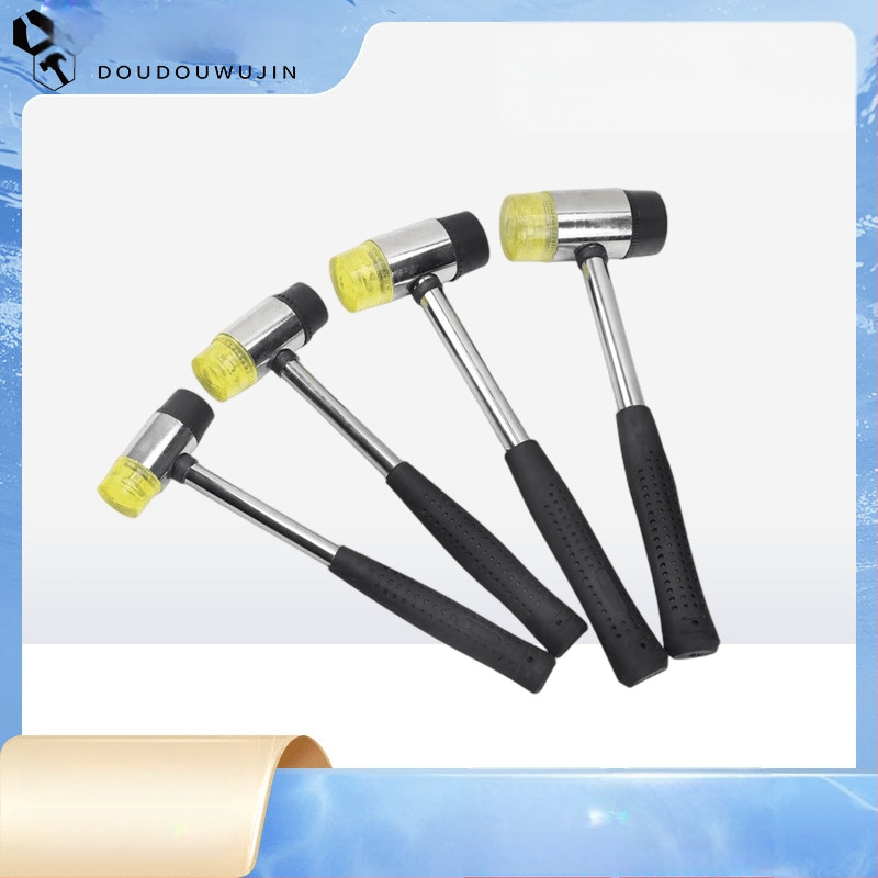 Gumijas galvas āmurs ar PVC kātu, izturīgs pret eksploziju un šokam, montāžai un dekorēšanai