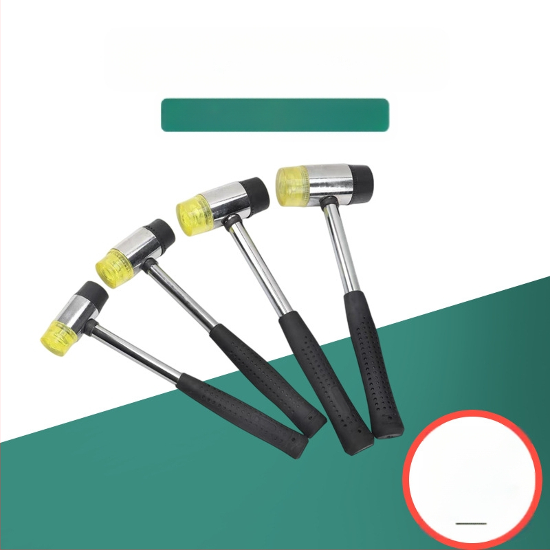 Gumijas galvas āmurs ar PVC kātu, izturīgs pret eksploziju un šokam, montāžai un dekorēšanai